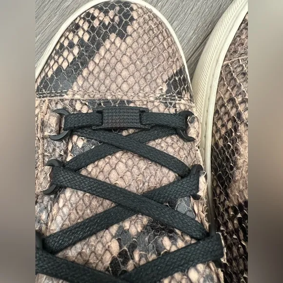 Mens Balenciaga Arena High 'Python' Trainers  | Size 43 | Brown and Black