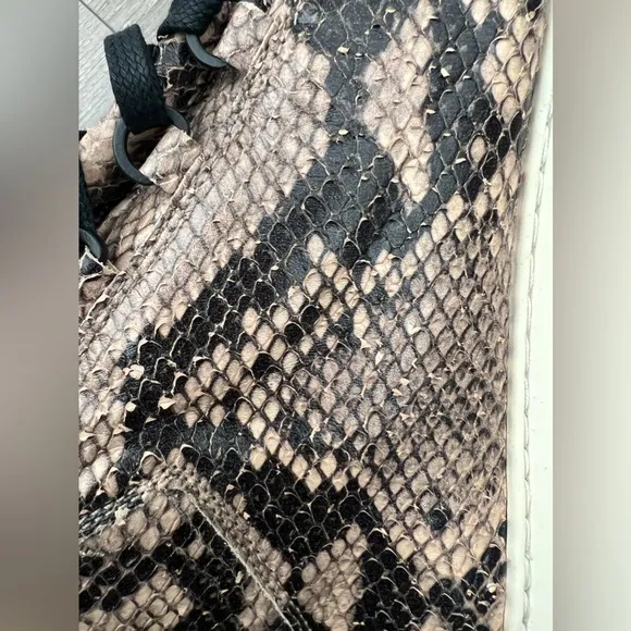 Mens Balenciaga Arena High 'Python' Trainers  | Size 43 | Brown and Black