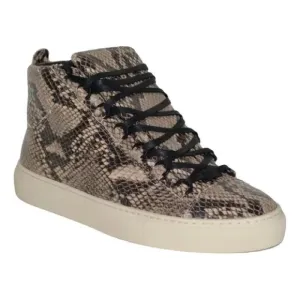 Mens Balenciaga Arena High 'Python' Trainers  | Size 43 | Brown and Black