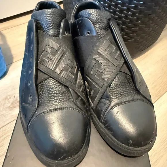 Men's Black Designer Sneakers