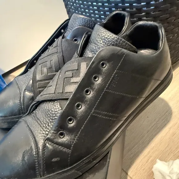 Men's Black Designer Sneakers
