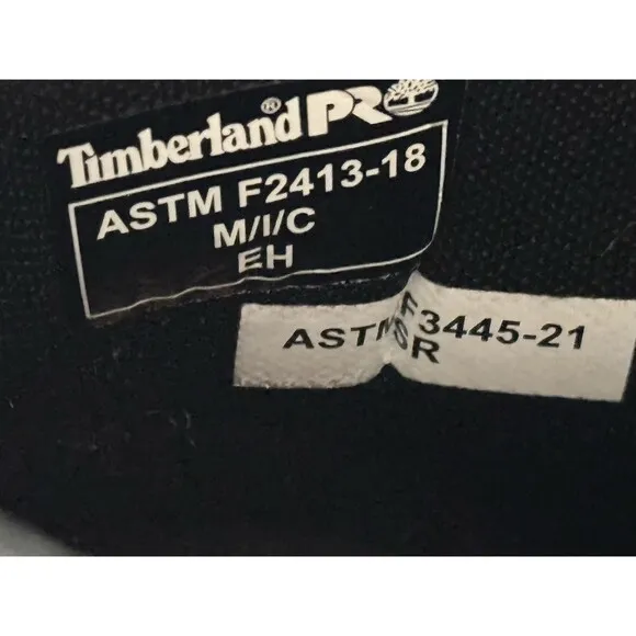 Men's Blk Direct Attach 6&quot; Steel Toe Waterproof Work Boot Size 8.5 ASTM F2513-18