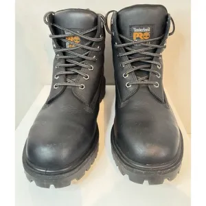 Men's Blk Direct Attach 6&quot; Steel Toe Waterproof Work Boot Size 8.5 ASTM F2513-18