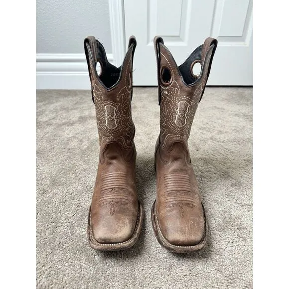 Men's‎ Boots Wild West Genuine Leather Ranch Toe Boot 28249940 Size US 7.5