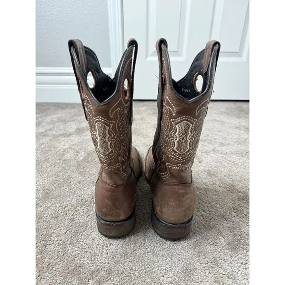 Men's‎ Boots Wild West Genuine Leather Ranch Toe Boot 28249940 Size US 7.5