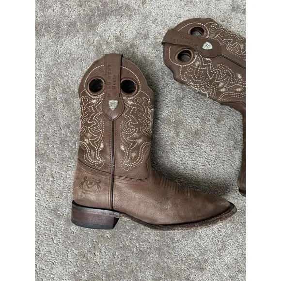 Men's‎ Boots Wild West Genuine Leather Ranch Toe Boot 28249940 Size US 7.5