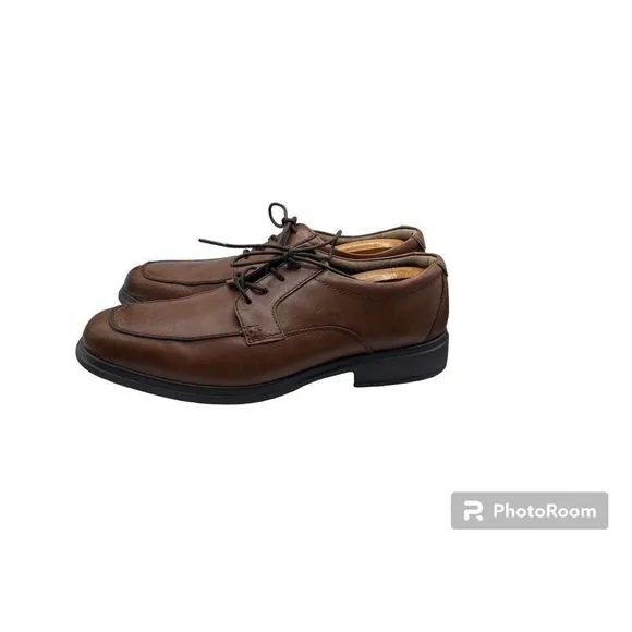 Men's Bostonian Layered  Comfort Footbed Dress Shoes, Brown Leather 11.5M. New