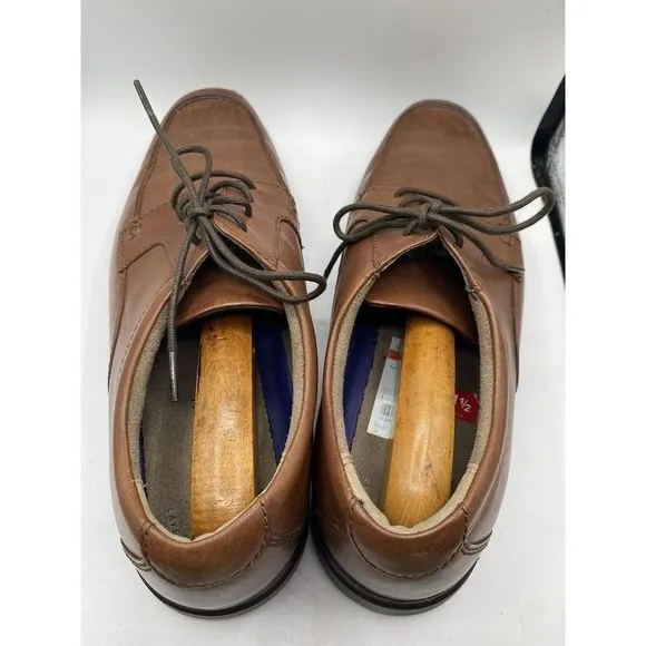 Men's Bostonian Layered  Comfort Footbed Dress Shoes, Brown Leather 11.5M. New