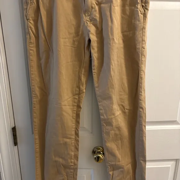 Men's Brooks Brothers Red Fleece Biege Pants Size 35/32