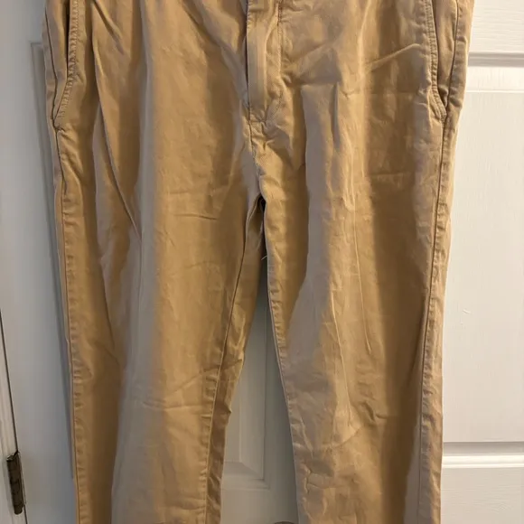 Men's Brooks Brothers Red Fleece Biege Pants Size 35/32