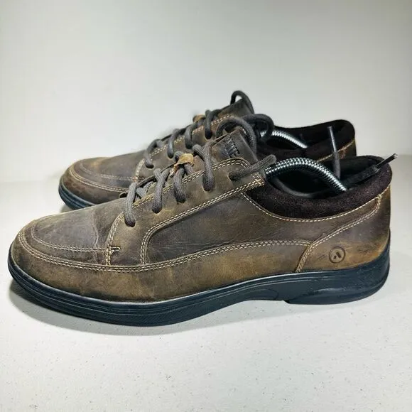 Men’s Brown Leather Casual Comfort Shoes Anodyne Sz 9 .1/2M no. 72