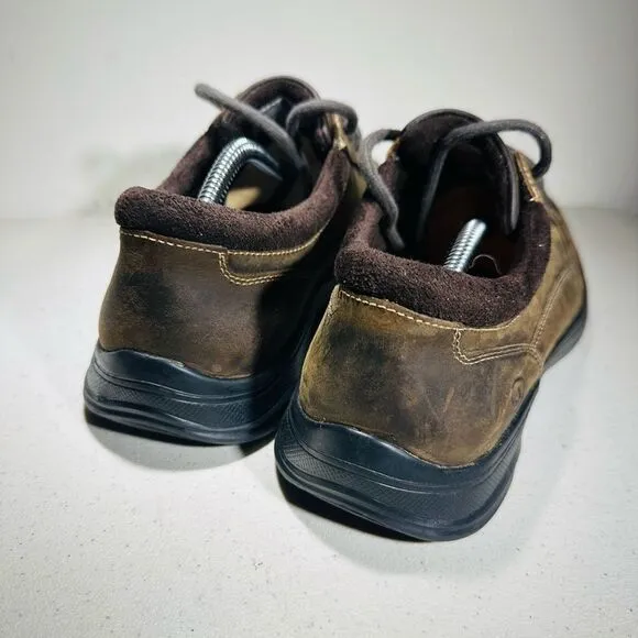 Men’s Brown Leather Casual Comfort Shoes Anodyne Sz 9 .1/2M no. 72