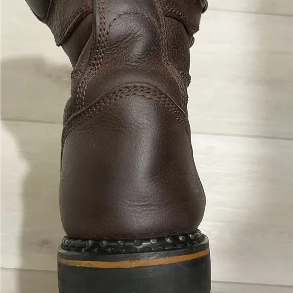 Men's Brown McRae Industrial Steel-Toe Boots 8 1/2