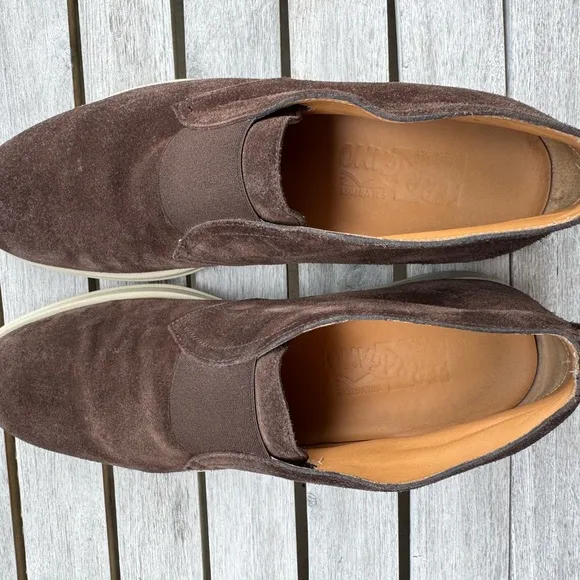 Men's Brown Suede Shoes Salvatore Firragamo