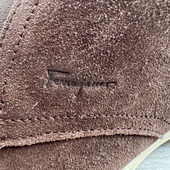 Men's Brown Suede Shoes Salvatore Firragamo