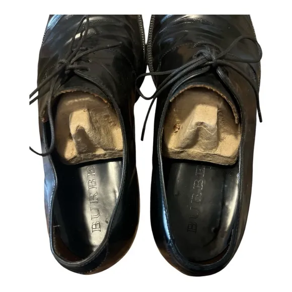 Men's Burberry Black Leather Shoes SZ 10.5