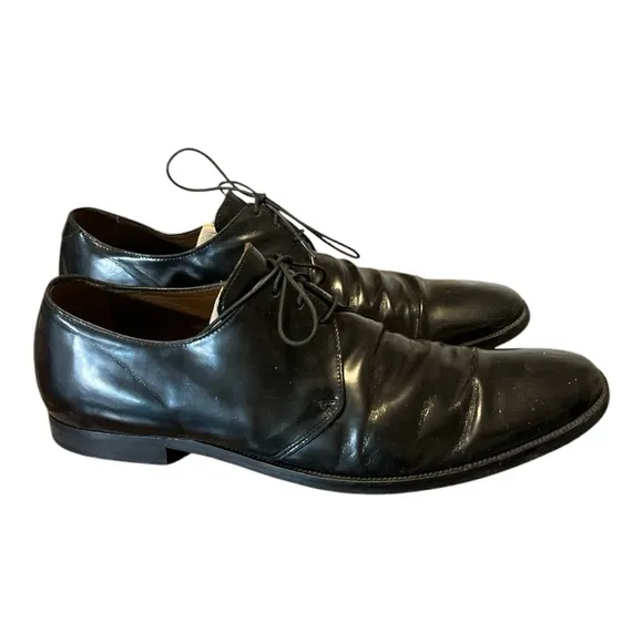 Men's Burberry Black Leather Shoes SZ 10.5