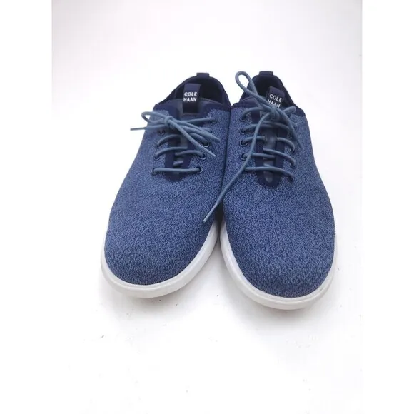 Mens Cole Haan Grand Plus Essex Blue Knit Comfort Shoes Sneakers Size 9 M