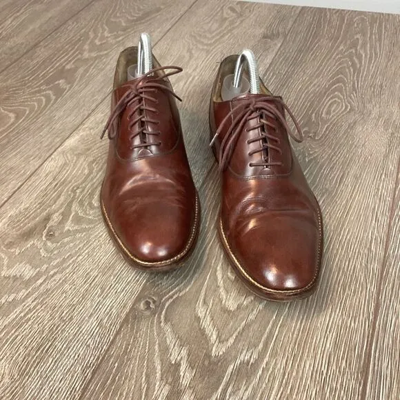 Mens‎ Cole Haan Oxford Dress Shoes Brown Leather  Size 10 M Work EUC