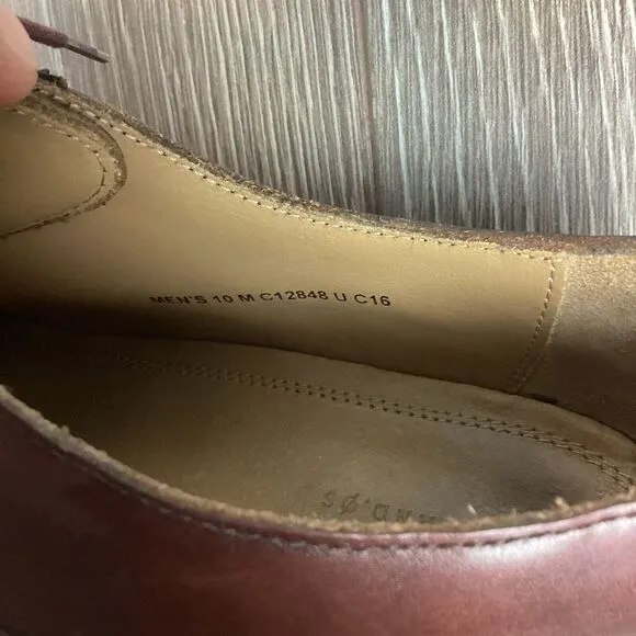 Mens‎ Cole Haan Oxford Dress Shoes Brown Leather  Size 10 M Work EUC