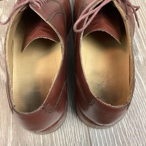 Mens‎ Cole Haan Oxford Dress Shoes Brown Leather  Size 10 M Work EUC