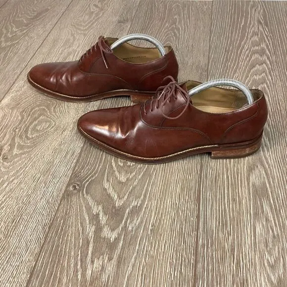 Mens‎ Cole Haan Oxford Dress Shoes Brown Leather  Size 10 M Work EUC