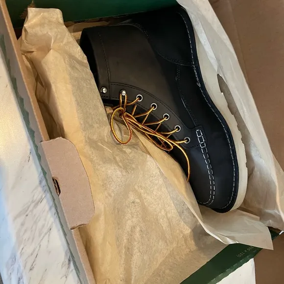 Men’s Danner Black Bull Run Moc Steel Toe Boots - Size 11