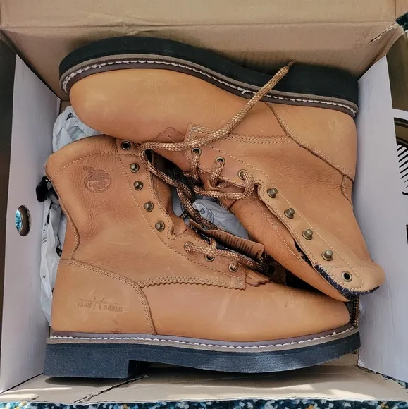 Men's Georgia Boot Leather Work Boots, 10.5