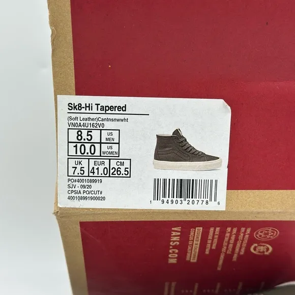 Men's High-Top Sneakers in Brown