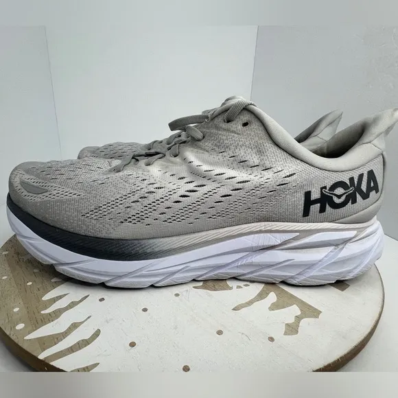 Men’s Hoka Clifton 8 Walking/Running Athletic Tennis Shoes Size 11.5 2E(Wide)
