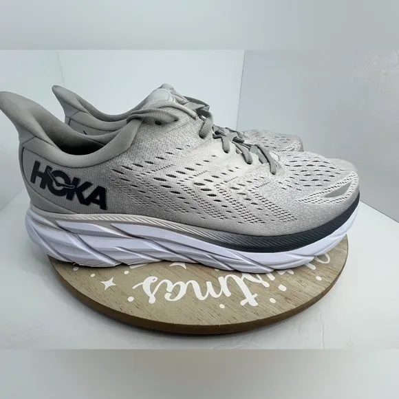Men’s Hoka Clifton 8 Walking/Running Athletic Tennis Shoes Size 11.5 2E(Wide)