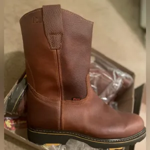 💎Men’s LA Sierra Leather Steel Toe Boots