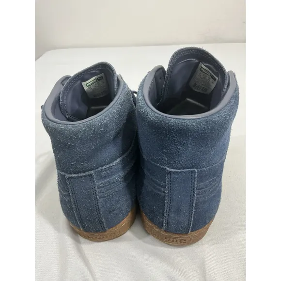 Men’s Puma Blue Suede Size 12 High Top Sneakers