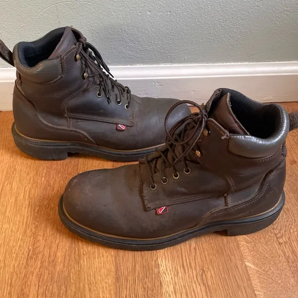 Men’s Red Wing 4215 DynaForce Leather Waterproof Steel Toe Work Boots 10D USA