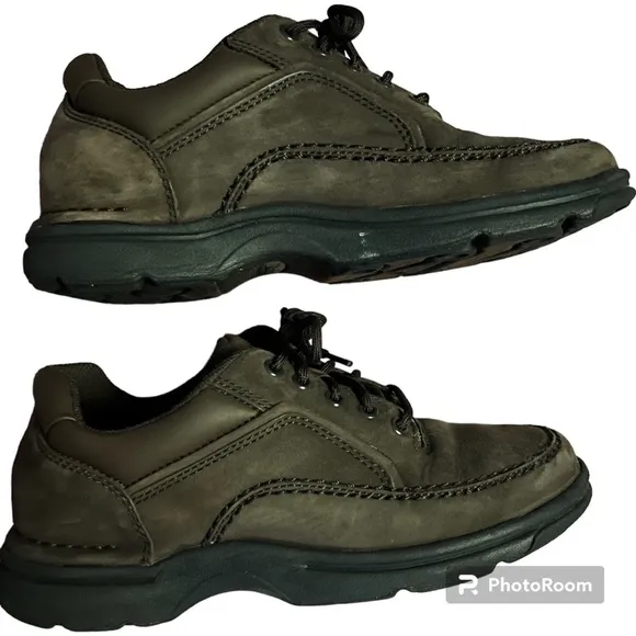 Mens Rockport Dress Shoes Size 8 (USED w/ Box) Rockport Brown Dress Shoes Sz 8