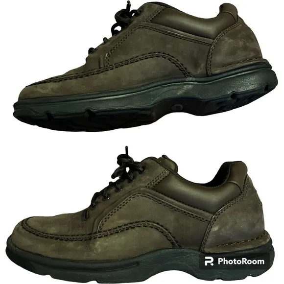Mens Rockport Dress Shoes Size 8 (USED w/ Box) Rockport Brown Dress Shoes Sz 8