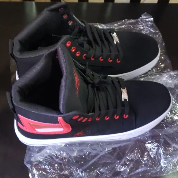 Men's shoe men's high ankle shoe sneakers  skateboard shoe Men's boots b…