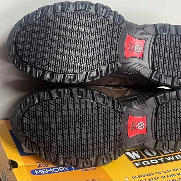 Men's Skechers Slip-ins Work: Holdredge - Ryker Dark Brown Shoes Size 10 Wide