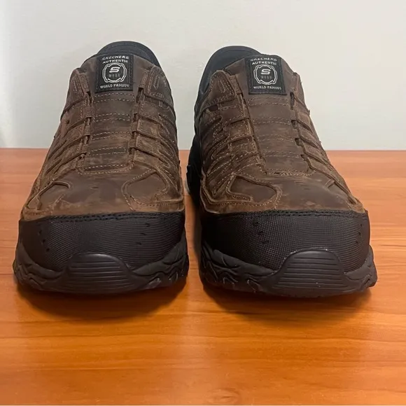 Men's Skechers Slip-ins Work: Holdredge - Ryker Dark Brown Shoes Size 10 Wide