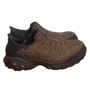 Men's Skechers Slip-ins Work: Holdredge - Ryker Dark Brown Shoes Size 10 Wide