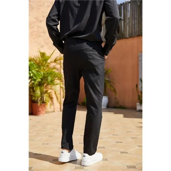 Men's‎ Slim Fit Dress Pants - Casual Business, Skinny Stretch, Golf Pants, Black