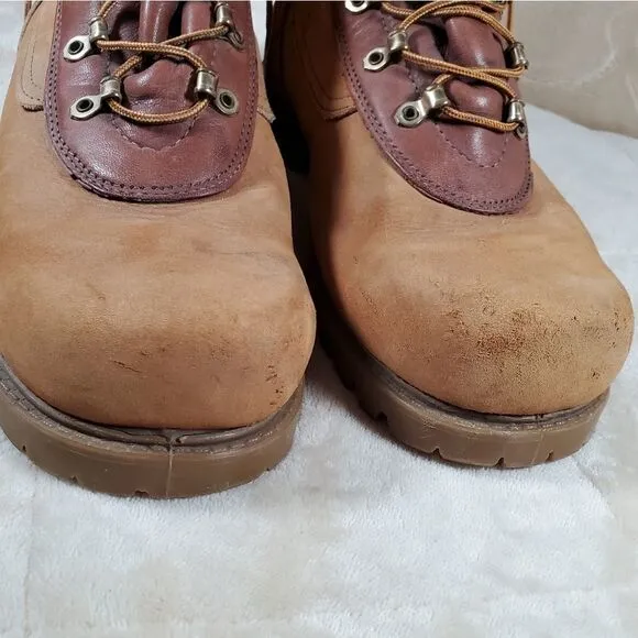 Mens Steel Toe Leather Work Boots. Leather Lined. Oil Resistant. Size 11