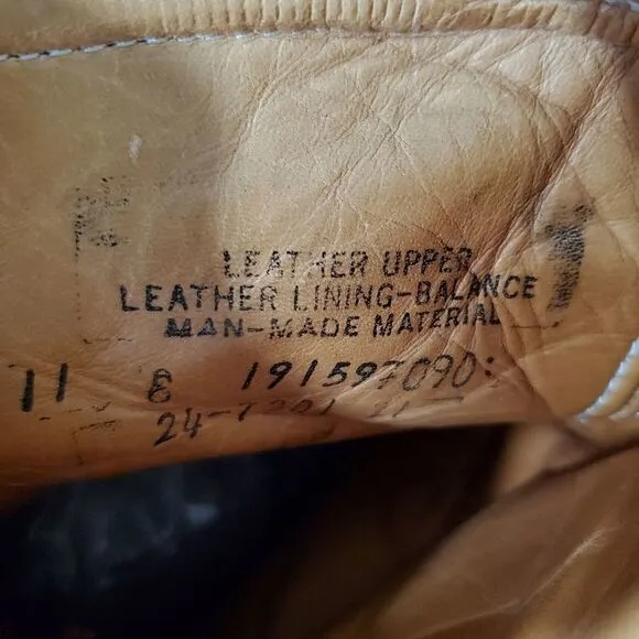 Mens Steel Toe Leather Work Boots. Leather Lined. Oil Resistant. Size 11