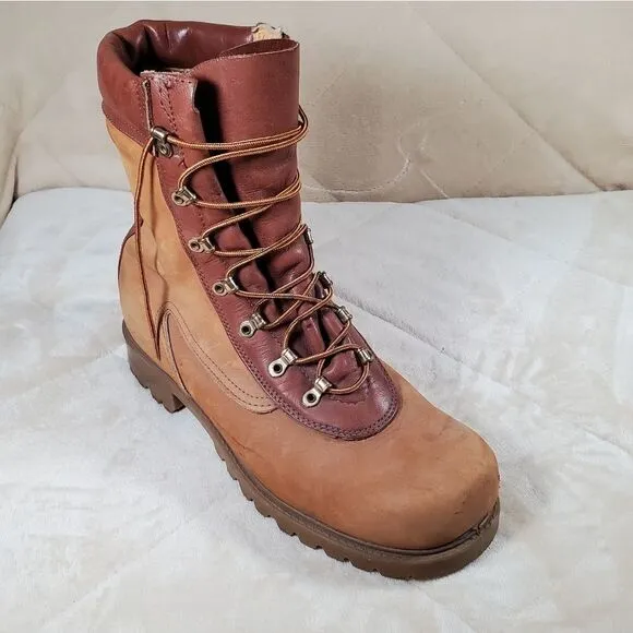 Mens Steel Toe Leather Work Boots. Leather Lined. Oil Resistant. Size 11