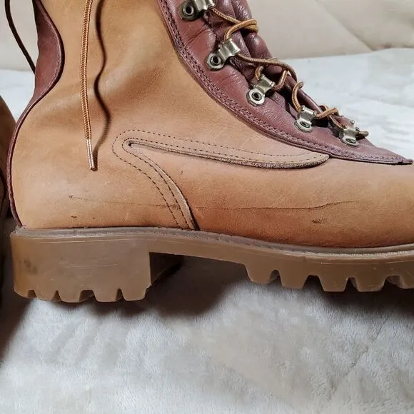 Mens Steel Toe Leather Work Boots. Leather Lined. Oil Resistant. Size 11