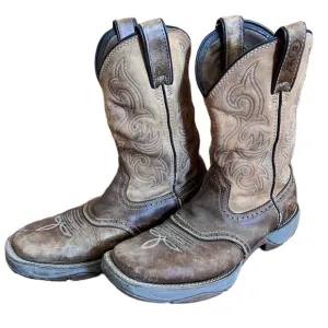 Mens Tony Lama 9.5D Junction Waterproof Steel Toe Cowboy Boot RR3351 Work Boot