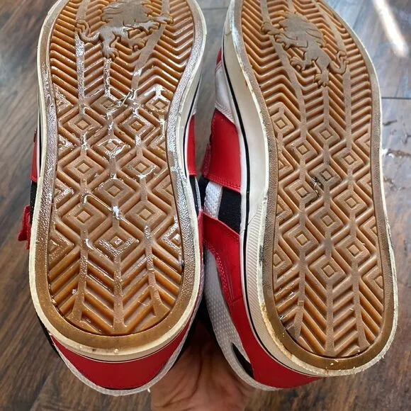 Men's Vlado Knight Red Black White High top sneakers size 12 GUC
