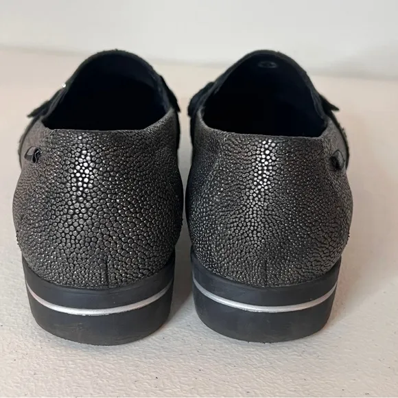 Mephisto Juliana Moccasin Air-Relax Genuine Leather Grey Loafers Womens Size 10