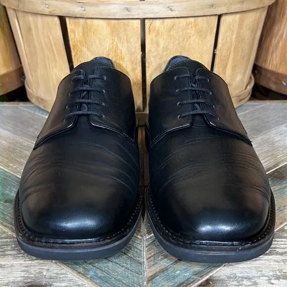 Mephisto Marlon Black Leather Lace-Up Comfort Derby Oxfords Shoes Mens Size 11.5