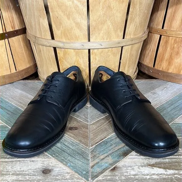 Mephisto Marlon Black Leather Lace-Up Comfort Derby Oxfords Shoes Mens Size 11.5